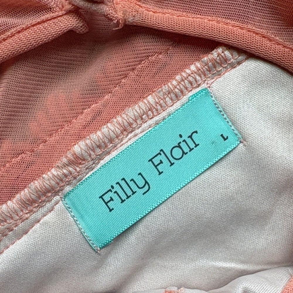 Filly Flair Coral Lace Mini Dress - Picture 2 of 3